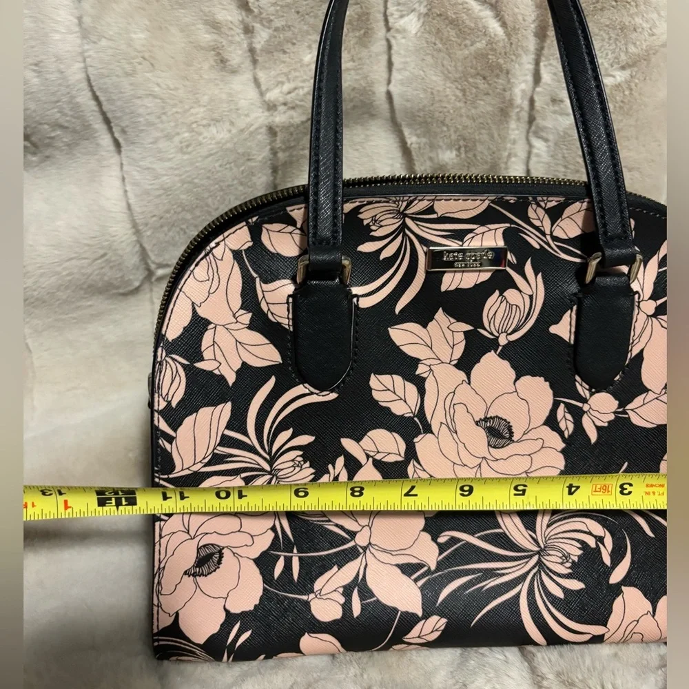 Kate Spade Black and Pink Gardinia Satchel in saffiano leather - Picture 4 of 5